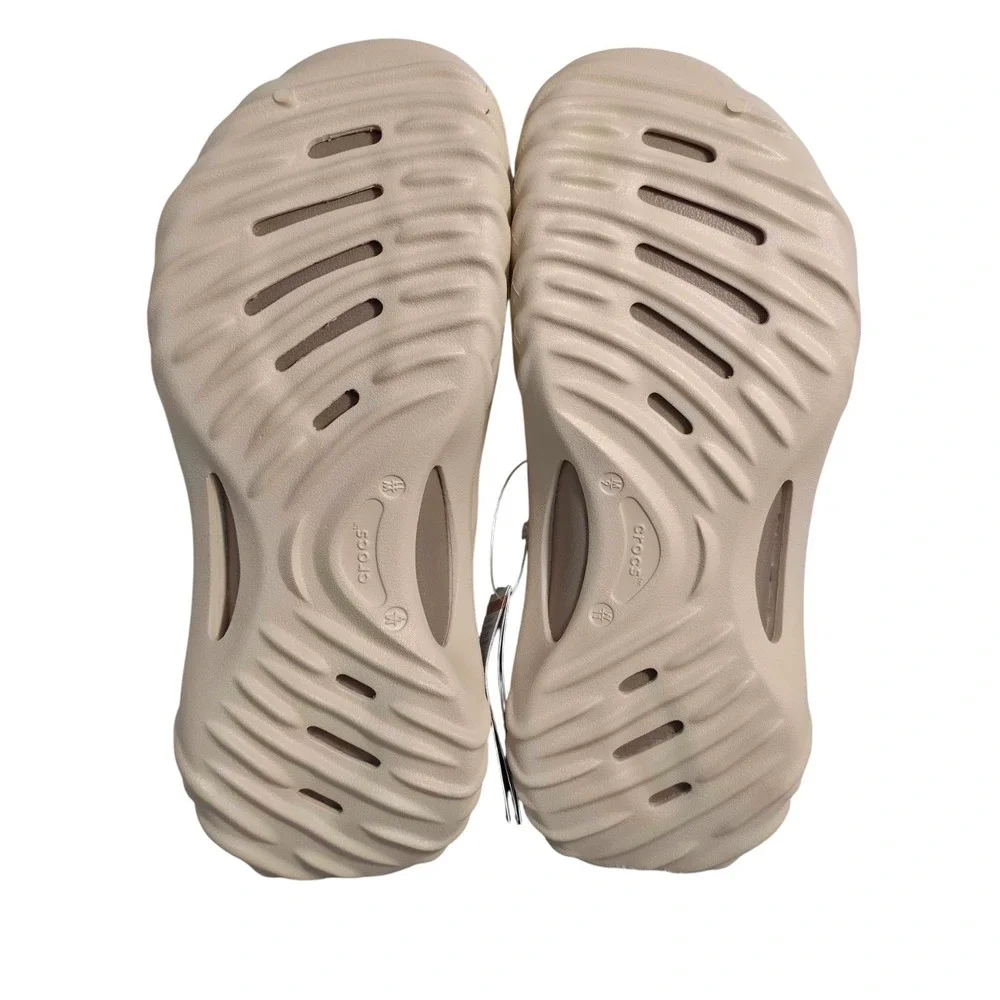 Crocs Echo Wave Clogs Mens 9 Womens 11 Almond Tint Beige NWT Unisex 210521-0LL‎